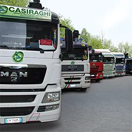La flotta di autocarri Casiraghi oggi