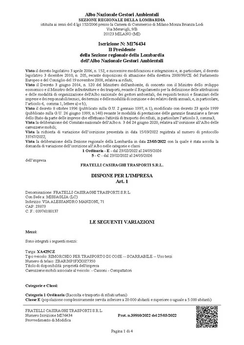 Fratelli-Casiraghi.snc_Servizi-Ecologici_raccolta-trasporto-gestione-smaltimento-rifiuti_MI76434_Provv_2022_39910_Inserimento XA425CZ