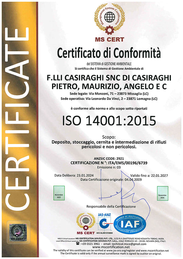 Fratelli-Casiraghi-snc_Servizi-Ecologici_raccolta-trasporto-gestione-smaltimento-rifiuti_Certif. ISO 14001-2015 scad 01.2027