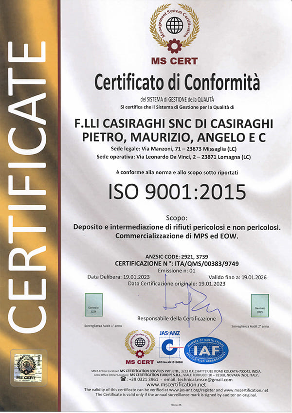 Fratelli-Casiraghi-snc_Servizi-Ecologici_raccolta-trasporto-gestione-smaltimento-rifiuti_Certif. ISO 9001 SCAD 01.2026