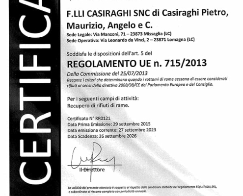 Fratelli-Casiraghi-snc_Servizi-Ecologici_raccolta-trasporto-gestione-smaltimento-rifiuti_Certif. REG UE 715 SCAD 26.09.2026