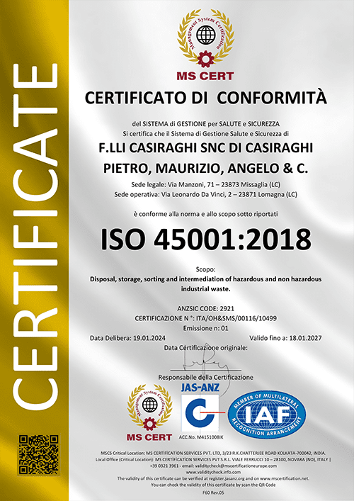 Fratelli-Casiraghi ISO-45001